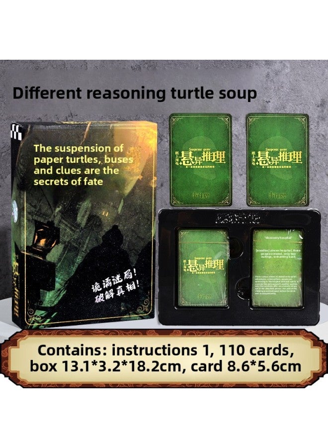 Paper Turtle Horror Mystery Card Game Immersive Interactive Brain-Burning Script Killing Werewolf Party Board Game