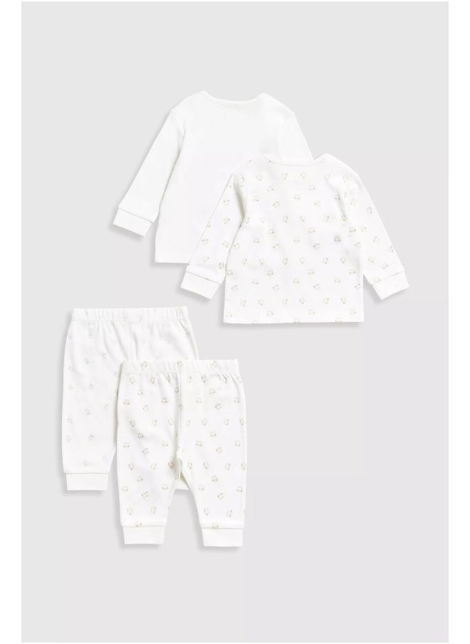 mothercare - Animals Baby Pyjamas - 2 Pack - Image 1