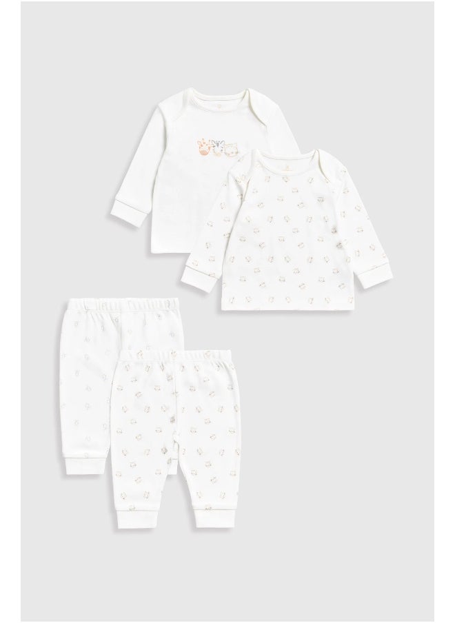 mothercare - Animals Baby Pyjamas - 2 Pack - Image 1