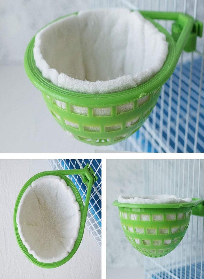 FOIBURELY 3 Sets Canary Nest Bird Nest Plastic Hatching Nest Finch Parrot Canary Nest with Nesting Pads - Image 3