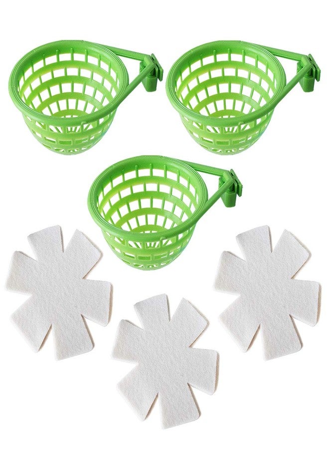 FOIBURELY 3 Sets Canary Nest Bird Nest Plastic Hatching Nest Finch Parrot Canary Nest with Nesting Pads - Image 1