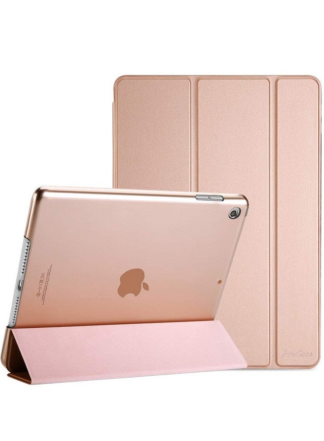 بروكاس حافظة برو كيس لجهاز آيباد الجيل التاسع 2021/ آيباد الجيل الثامن 2020/ آيباد الجيل السابع 2019، حافظة آيباد 10.2، غطاء آيباد الجيل التاسع - ذهبي وردي - Image 1