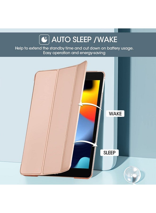 بروكاس حافظة برو كيس لجهاز آيباد الجيل التاسع 2021/ آيباد الجيل الثامن 2020/ آيباد الجيل السابع 2019، حافظة آيباد 10.2، غطاء آيباد الجيل التاسع - ذهبي وردي - Image 4