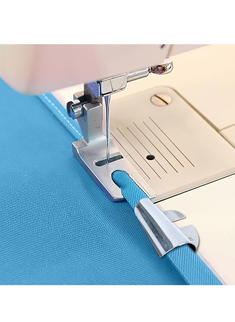 Generic - 8PCS Sewing Rolled Hemmer Foot Set, 8 Sizes Wide Narrow Rolled Hem Sewing Machine Presser Foot,Home Industrial Curved Scroll Hemmer Foot with16pcs Screws,Seam Guide for Sewing Machine - Image 1