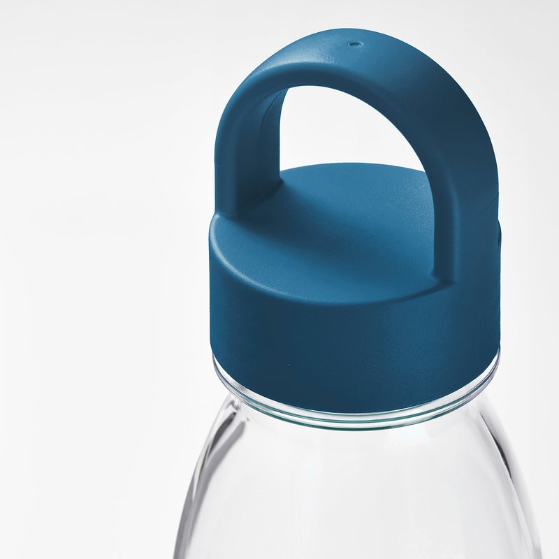 Baitique Water Bottle, Plastic with Loop Lid, Dark Blue, 0.5 L - Image 2