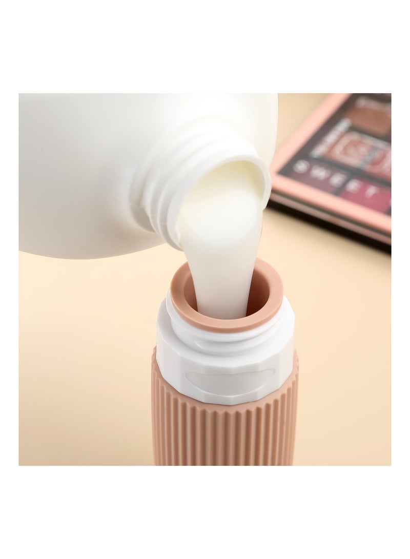 KASTWAVE 4Pcs Travel Bottles for Toiletries, TSA Approved Travel Size Containers BPA Free Leak Proof Refillable Liquid Silicone Squeezable Travel Accessories for Shampoo Conditioner Lotion, 90ml - Image 3