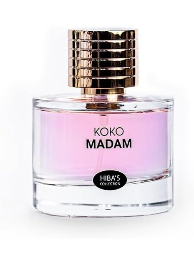 هيبا'ز كوليكشن Koko Madam Eau de Parfum بخاخ طبيعي - 100 مل (3.4 أونصة سائلة) - أناقة راقية مع رائحة خالدة - Image 1