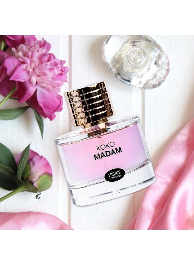 هيبا'ز كوليكشن Koko Madam Eau de Parfum بخاخ طبيعي - 100 مل (3.4 أونصة سائلة) - أناقة راقية مع رائحة خالدة - Image 4