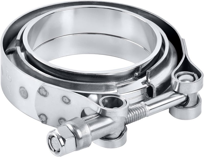 EVIL ENERGY Stainless Steel Exhaust V Band Clamp 2.5" - Image 1