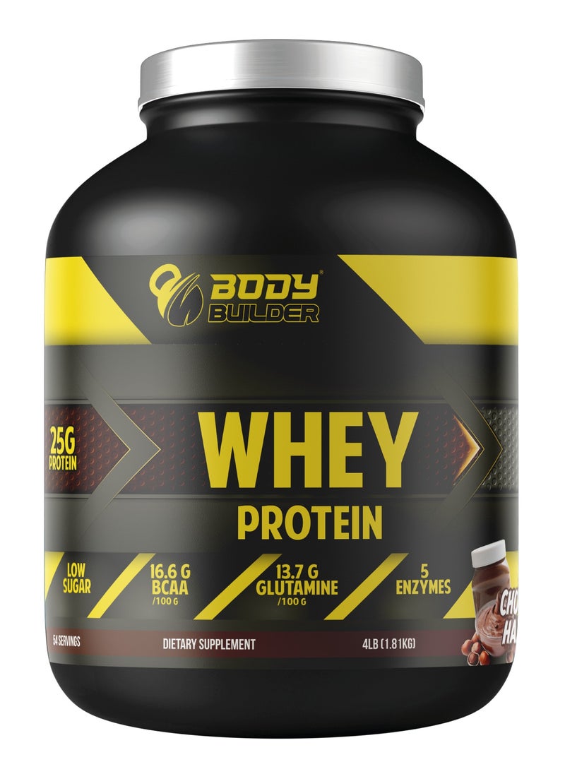 Body Builder 100% Whey Protein Support Muscle Growth and Repair, Fast Absorption, Chocolate Hazelnut, 4 Lbs - pzsku/Z366EBE9EE6EBD9344711Z/45/_/1713610183/9b6dca4d-77a2-4c7b-a238-e86a7f203a6c