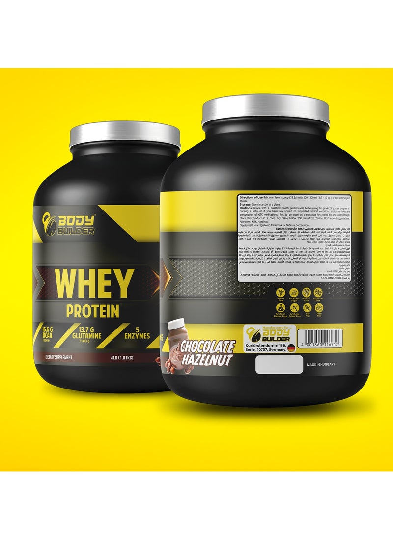 Body Builder 100% Whey Protein Support Muscle Growth and Repair, Fast Absorption, Chocolate Hazelnut, 4 Lbs - pzsku/Z366EBE9EE6EBD9344711Z/45/_/1713610203/3f03afdc-0859-49fc-8e82-8f967f64bd21