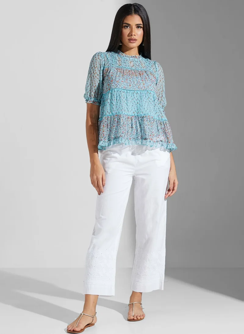Label RITU KUMAR Floral Printed Top