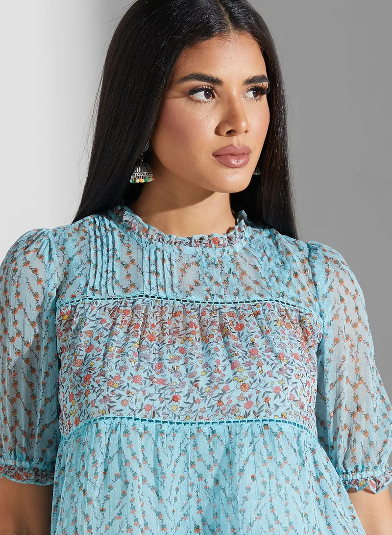 Label RITU KUMAR Floral Printed Top