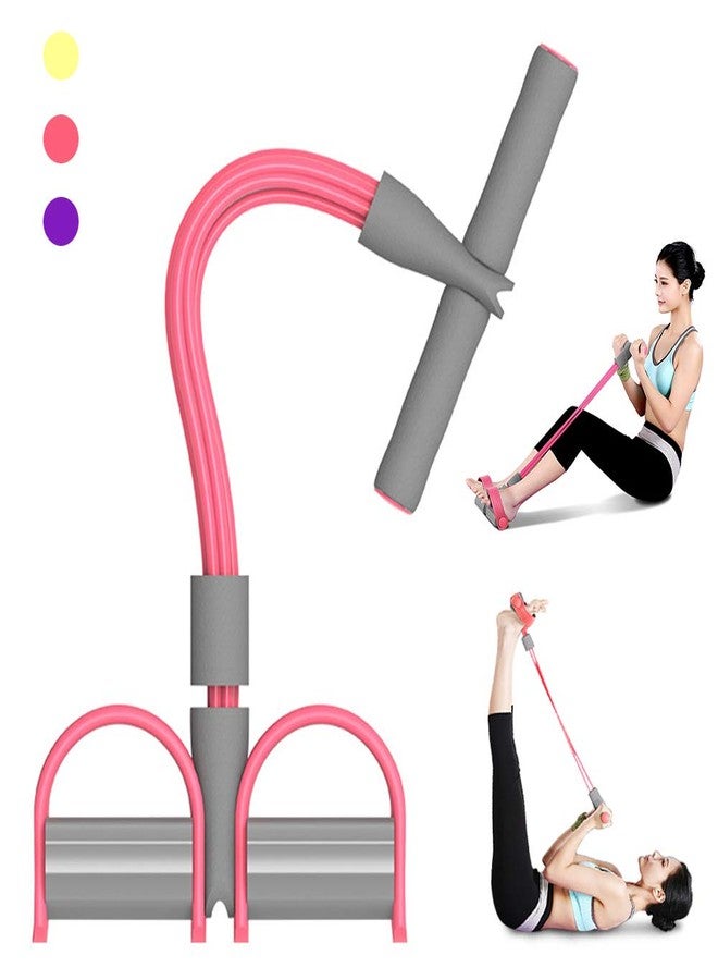 PINKACES Tubes Multifunctional Leg Exerciser Pull Rope Training Equipment Bodybuilding Accessory Pedal Resistance Band for Abdomen Waist Arm Legs Yoga Stretching Slimming Training - Image 1
