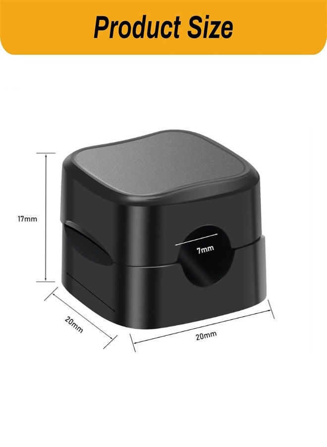 Magnetic Cord Organizer Holder, 6 Pack Desk Cable Clips Management, Hide Phone Charging Cable Keeper, Strong Adhesive Wire Charger Holder for Home Office Desk Phone Car Wall Desktop Nightstand - Image 2