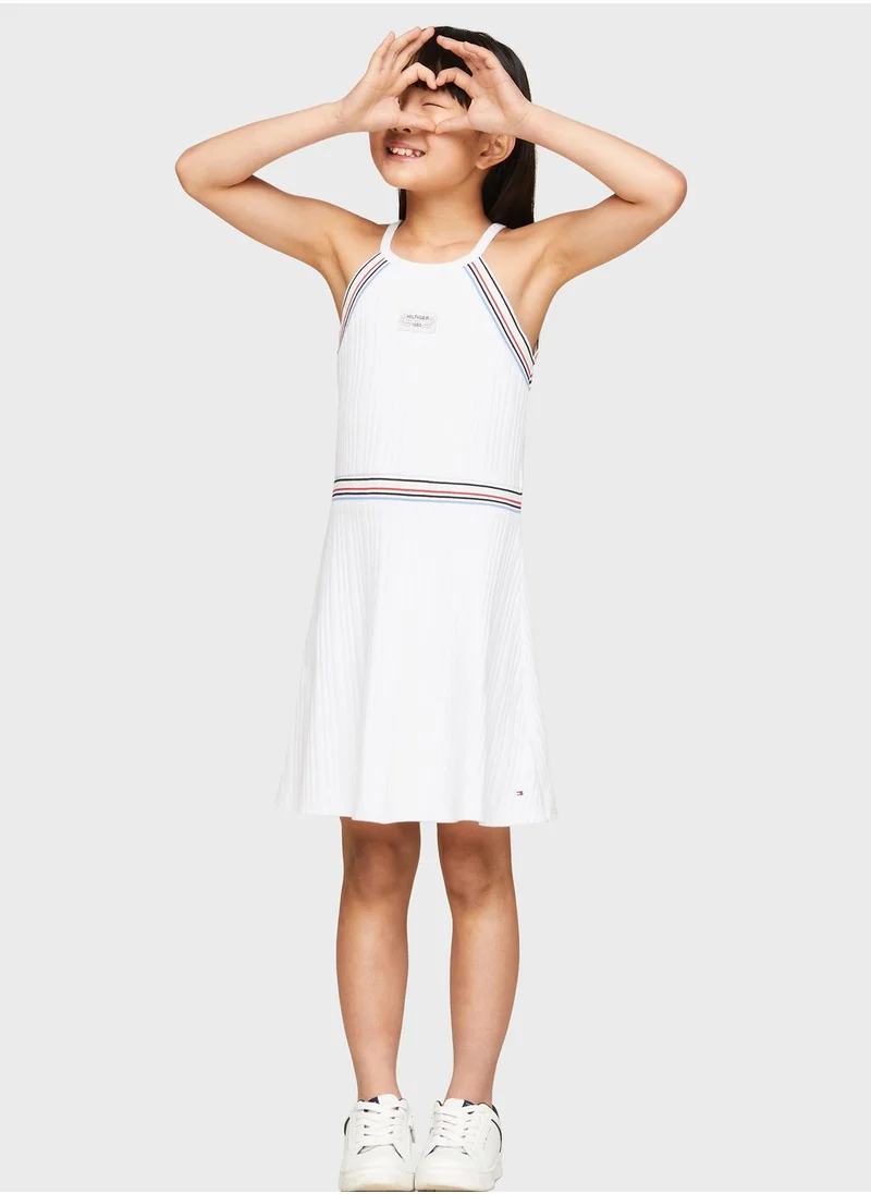 TOMMY HILFIGER Kids Striped Sport Dress