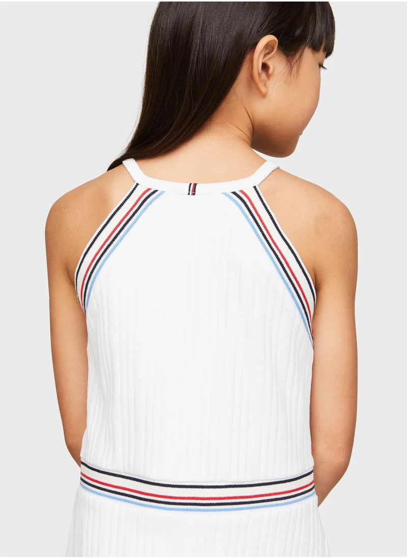 TOMMY HILFIGER Kids Striped Sport Dress