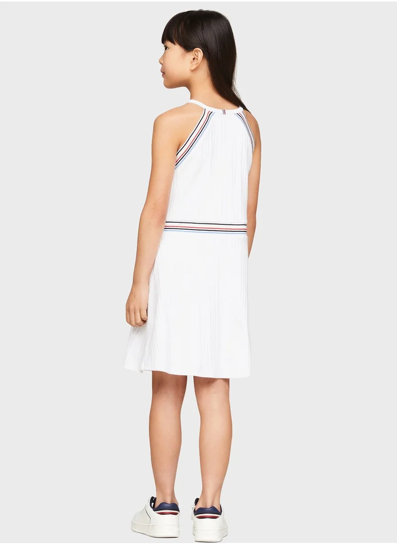 TOMMY HILFIGER Kids Striped Sport Dress