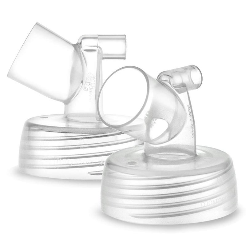 Maymom Widemouth Connector 2pc Compatible w Spectra S1 Spectra S2 Pump; Compatible with Medela PersonalFit Shield, Pumpin Pal Shield, Lansinoh Flange, Maymom MyFit Shields, MyFit Crater Shield - Image 1