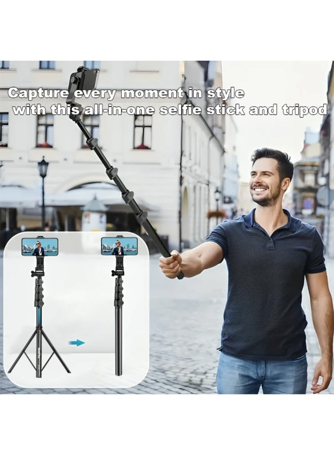 NeePho Professionally designed heavy duty extendable tripod for perfect shooting stability NP-Z3 , 360° pan-tilt head with 90° tilt, adjustable aluminum legs, compatible with cameras and phones, equipped with a quick release base, retractable rubber feet, and a center hook for increased stability in difficult conditions - ideal for night photography, videos, live streaming, and professional photography in and out of the studio  - Image 3