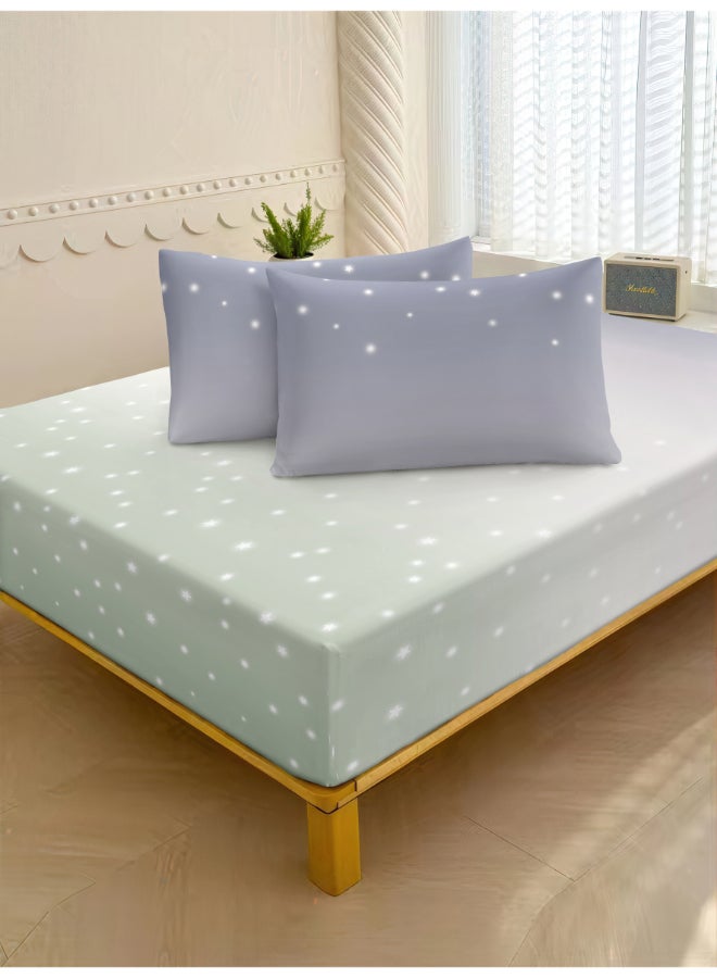 ايست من نون طقم غطاء لحاف من ٤ قطع | مصنوع من ألياف دقيقة ناعمة | ألوان متعددة | غطاء لحاف واحد ٢٣٠ × ٢٢٠ سم، ملاءة سرير واحدة ١٨٠ × ٢٠٠ سم مع جيب عميق ٣٠ سم، وغطائي وسادة ٥٠ × ٧٥ سم | مناسب لمرتبة سرير كوين - Image 4