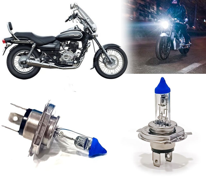 Auto Pearl Halogen H4 Front Headlight Bulb 12V/35W Ultra Bright Compatible with Avenger 220 DTS-i (Pack of 1) - Image 1