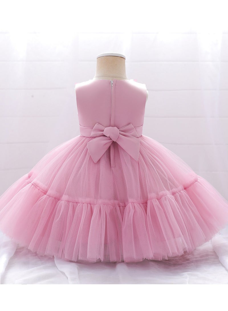 Sequins Flower Mesh Dress - Image 2