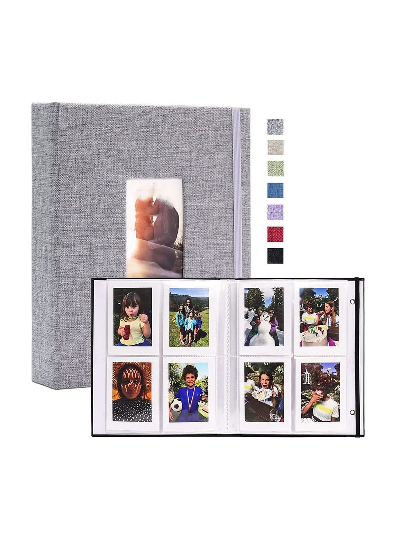 SYOSI Mini for Polaroid Photo Album Book 208 Pocket Pictures Fujifilm Instax 7s 8 9 11 25 26 40 50s 90 Evo Z2300 Instant Camera Snap - Image 1