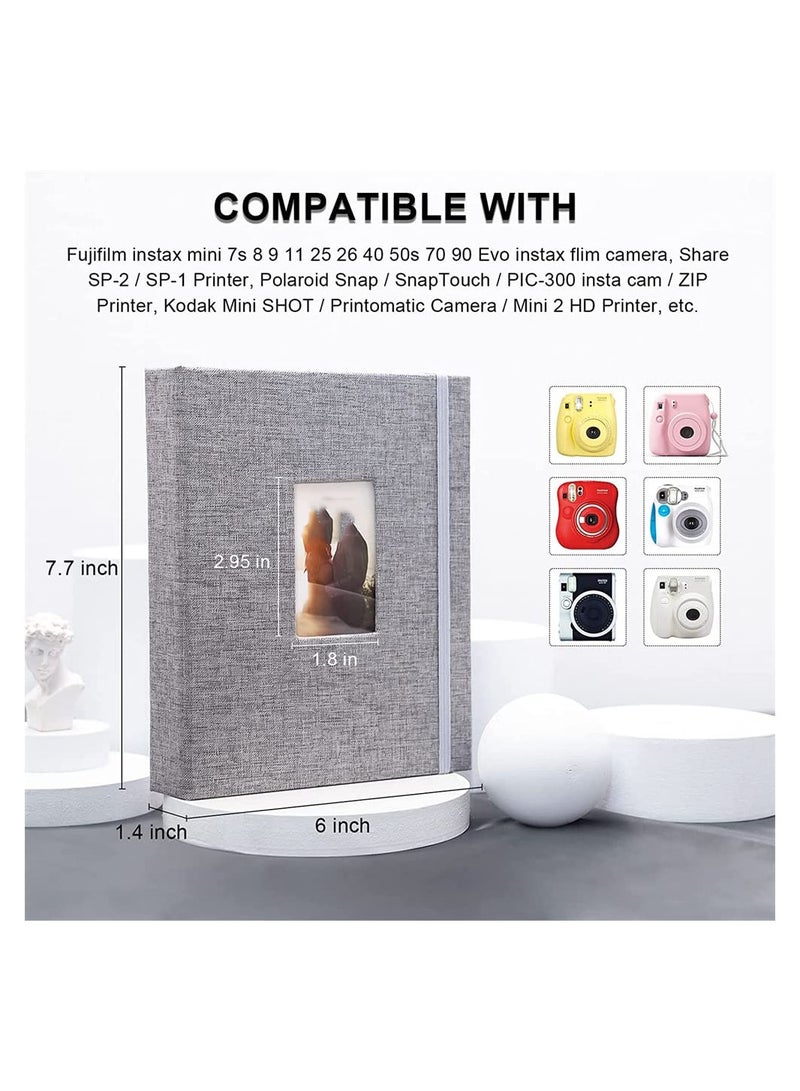 SYOSI Mini for Polaroid Photo Album Book 208 Pocket Pictures Fujifilm Instax 7s 8 9 11 25 26 40 50s 90 Evo Z2300 Instant Camera Snap - Image 5
