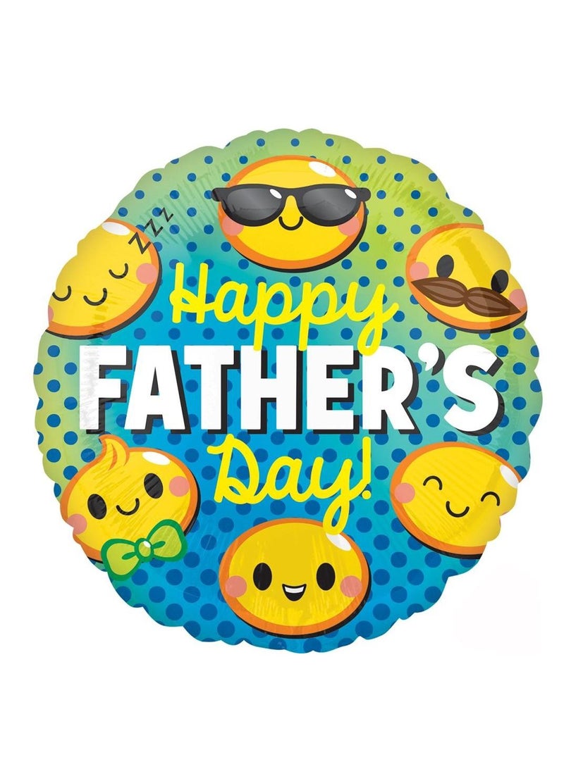 Anagram Fathers Day Emoticons Foil Balloons 43cm 