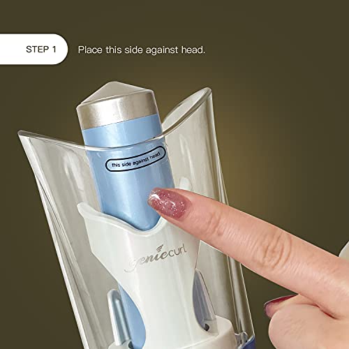 LENA Geniecurl Auto Hair Curler Ion Wrap Transparent Curling Wand with 1" Ceramic Ionic Barrel and Smart Anti-Stuck Sensor, Pro Styling Tool for Long and Medium Length Hair - Image 3