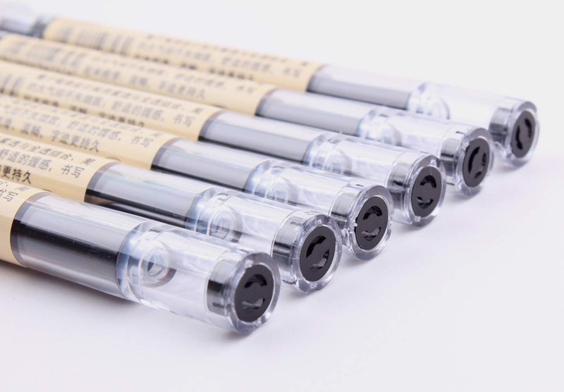 GANSSIA 0.35mm Gel Ink pen Black Ink Extra-fine Gel Ink Pens Ballpoint pen Office School Stationery Supply Pack of 12 Pcs - Image 5