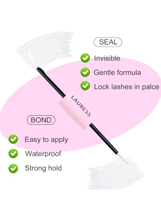 LAUBESS Lash Bond Seal Clear Lash Glue DIY Extensions Waterproof Long Lasting Strong Hold 4872 Hours - Image 3