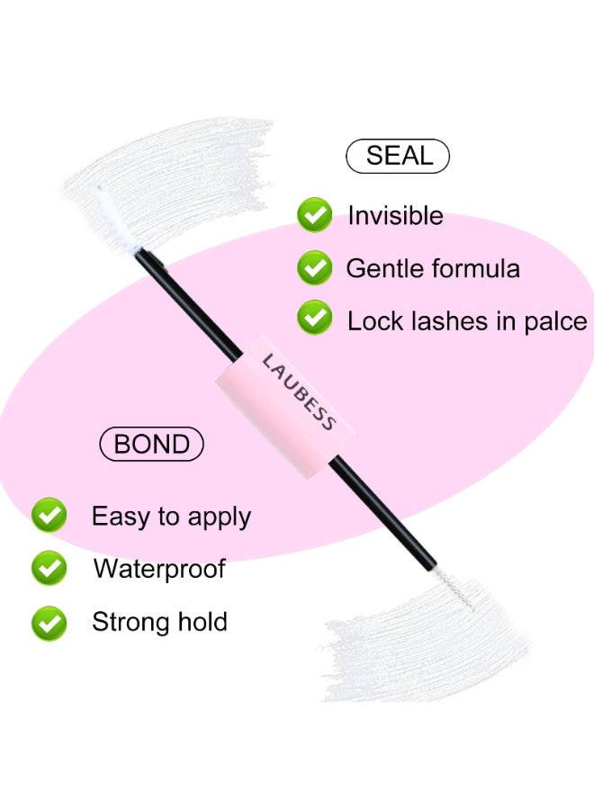LAUBESS Lash Bond Seal Clear Lash Glue DIY Extensions Waterproof Long Lasting Strong Hold 4872 Hours - Image 4