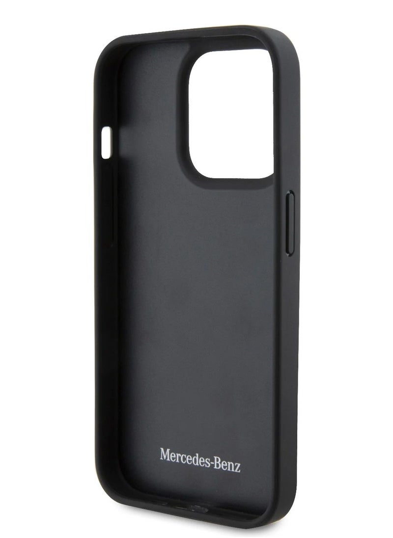 Mercedes-Benz iPhone 15 Pro Max - Leather Black Hard Case Urban Design - Mercedes-Benz  - Image 3