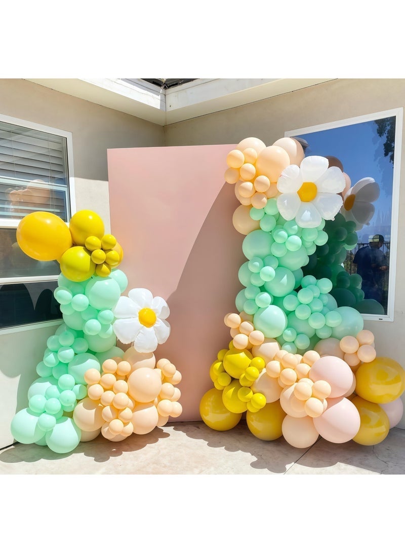 عالم البالونات مجموعة قوس البالونات المزخرفة من اللاتكس بلون الماكارون - مثالية لحفلات التخرج وحفلات استقبال المولود وحفلات الزفاف وأعياد الميلاد وحفلات توديع العزوبية - مناسبة للاستخدام الداخلي والخارجي - Image 1