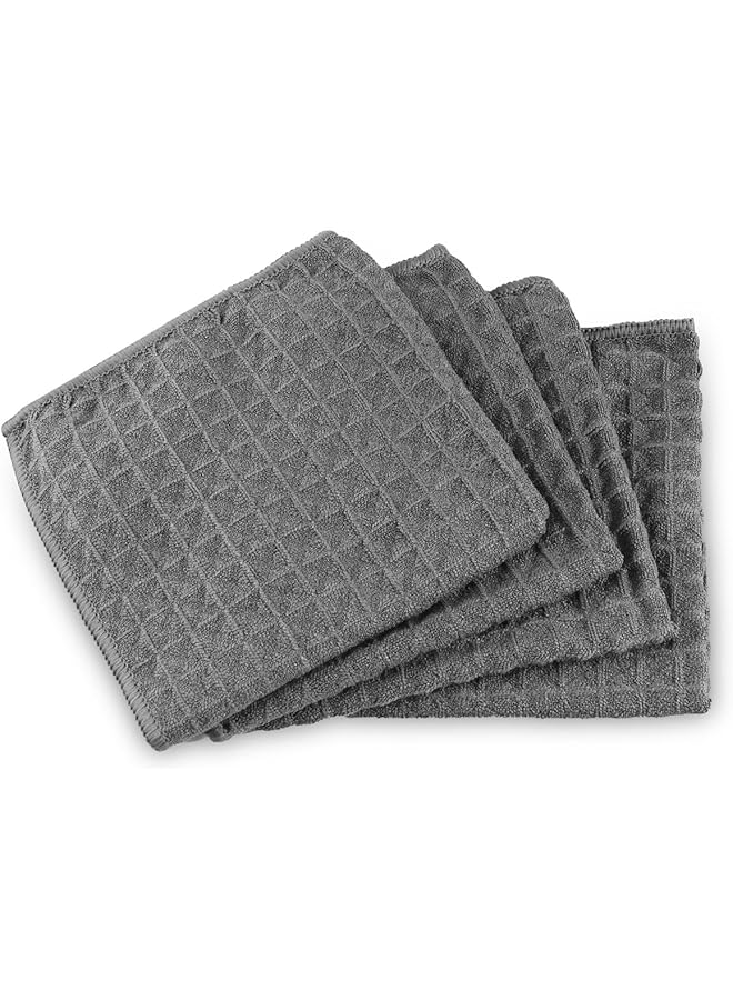 PROMASS promass Coffee Cloth 4 Pack 12"x12" Microfiber Barista Towels Coffee Machine Cleaning Cloth Accessories for Espresso Machine, Steam Wand, Countertop - Image 1