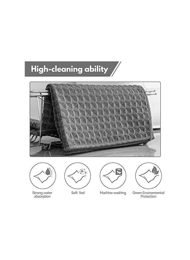 PROMASS promass Coffee Cloth 4 Pack 12"x12" Microfiber Barista Towels Coffee Machine Cleaning Cloth Accessories for Espresso Machine, Steam Wand, Countertop - Image 5