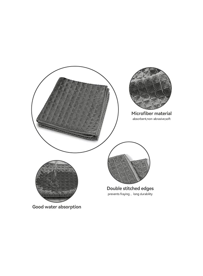 PROMASS promass Coffee Cloth 4 Pack 12"x12" Microfiber Barista Towels Coffee Machine Cleaning Cloth Accessories for Espresso Machine, Steam Wand, Countertop - Image 3