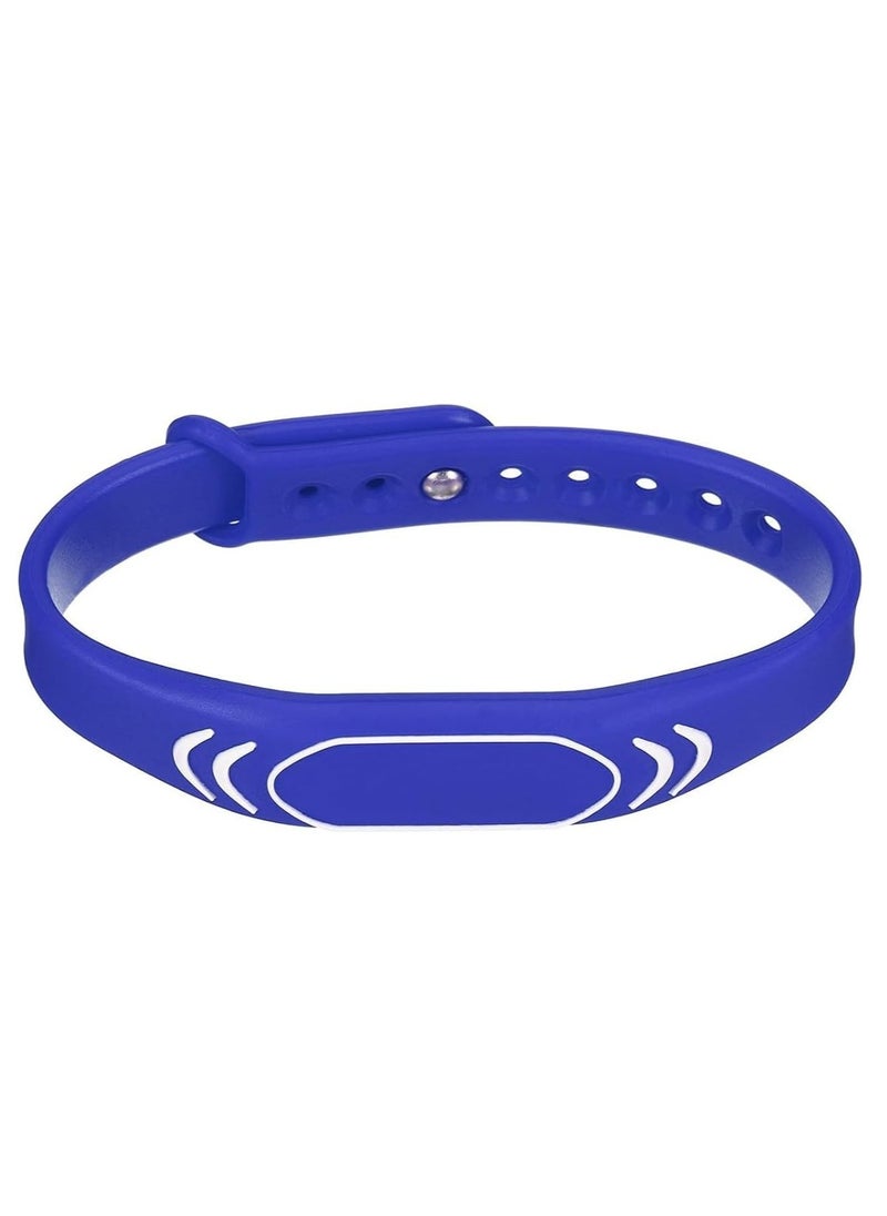 Rubik RFID 125kHz T5577/T5200 Proximity Rewritable Waterproof Silicone Adjustable Wristband (Blue, 2 Band)  - Image 5