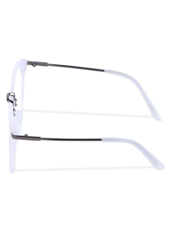 Freddy Blue Light Blocking Blue Cut Zero Power Anti-Glare Retro Round Eyeglasses |UV Protection| Men & Women| Eye Protection Frame for Computer/Tablet/Laptop/Mobile/TV (MILKY WHITE) - Image 3