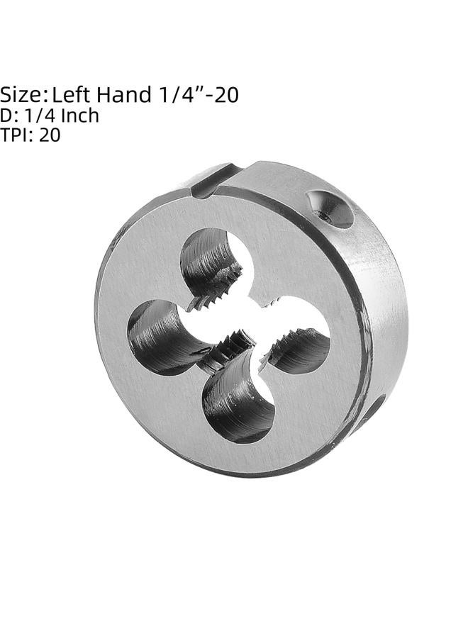 Burkit 1/4"-20 UNC Tap and Die Set Left Hand, 1/4 x 20 UNC Machine Thread Tap and Round Die - Image 3