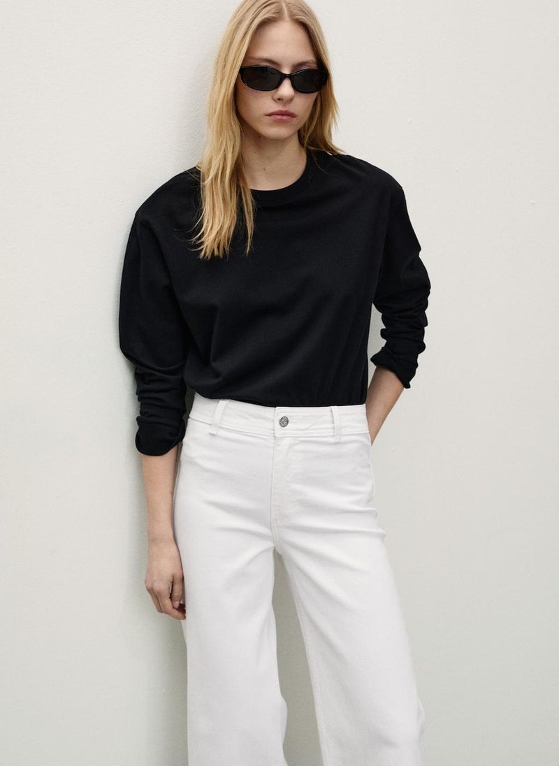 MANGO Catherin Culotte High-Rise Jeans  - Image 3