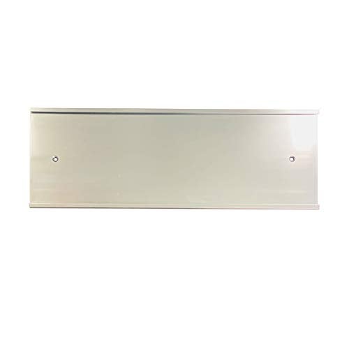 NapTags Nameplate Holder - Wall or Door - 12" x 4" (Silver, 1) - Image 1