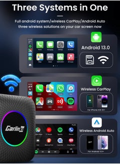 Carlinkit 4G+64GB CarlinKit CarPlay Ai TV Box LED Plus Android13 QCM 6225 8-Core Wireless CarPlay Android Auto For Wired CarPlay 4GLTE  - Image 3