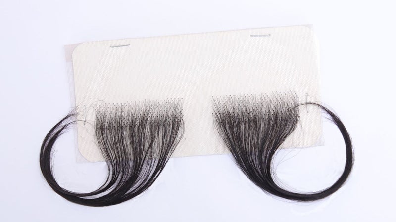 Generic Bangs Full Real Hair Front Headline Adhesive Breathable Ultra-thin Real Hair Hand-woven Natural Tire French Real Hair Pieces Parallel paste