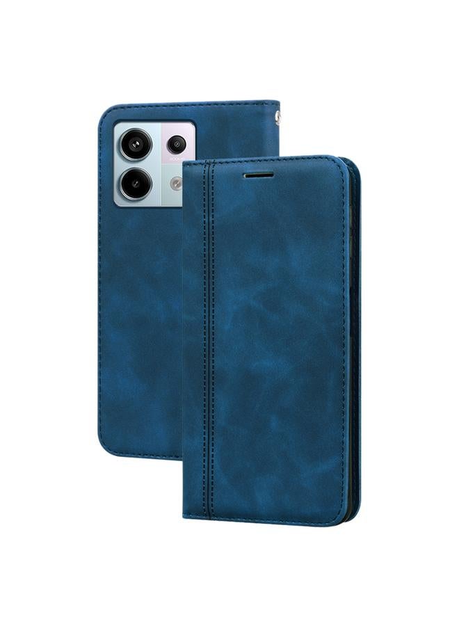 The Bros حافظة لهاتف شاومي ريدمي نوت 13 برو 5G مغناطيسية أفقية من الجلد الصناعي