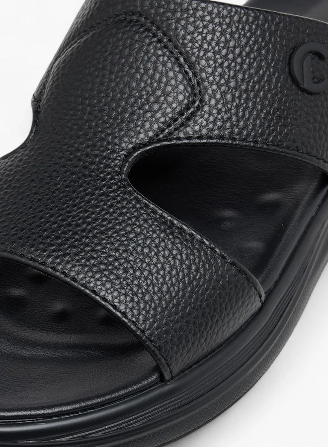 Le Confort Men Cutout Detail Slip-On Comfort Sandals