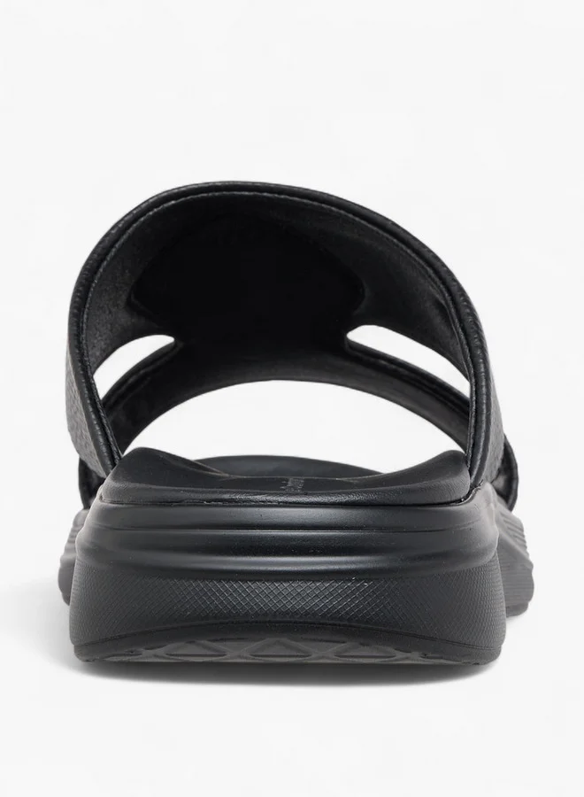 Le Confort Men Cutout Detail Slip-On Comfort Sandals