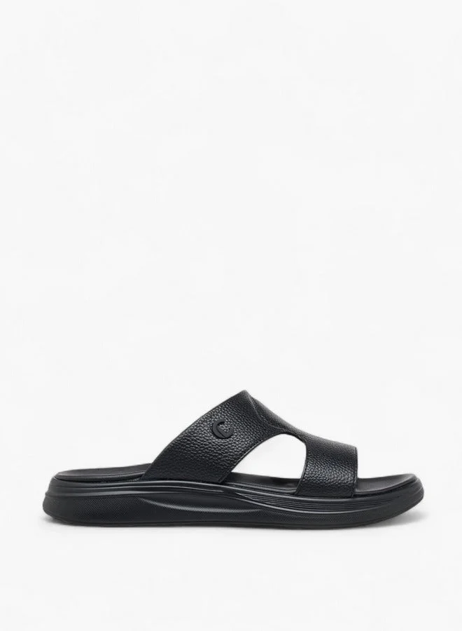 Le Confort Men Cutout Detail Slip-On Comfort Sandals